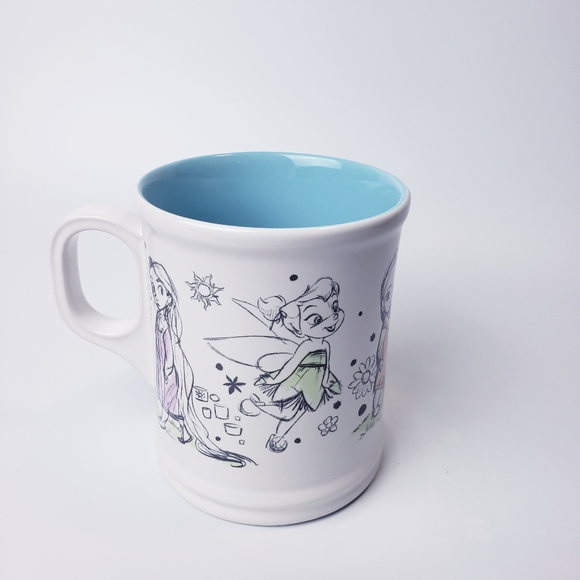 Disney Animators Collection Mug Sketches Jasmine,Snow White,Rapunzel,Tinker Bell - Picture 4 of 9